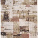 Pearson Modern Abstract, Ivory/Green/Brown