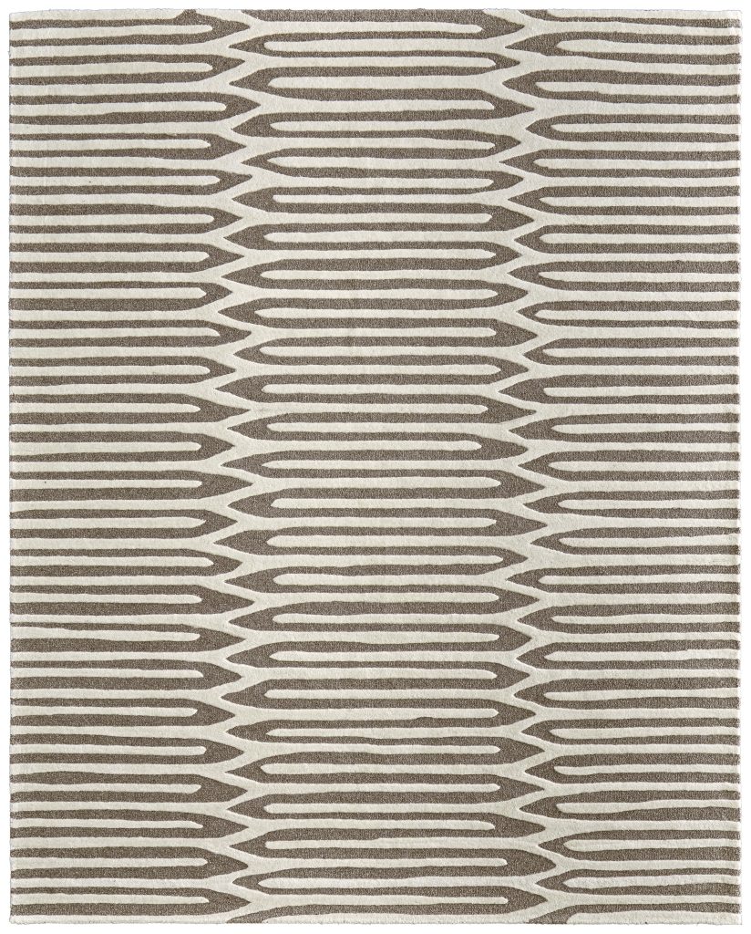 Kimball Transitional Abstract, Taupe/Ivory