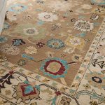 Springfield Traditional Floral & Botanical, Tan/Ivory/Blue