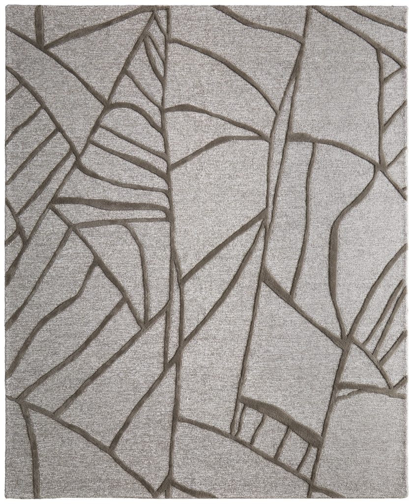 Kimball Transitional Abstract, Gray/Taupe/Ivory