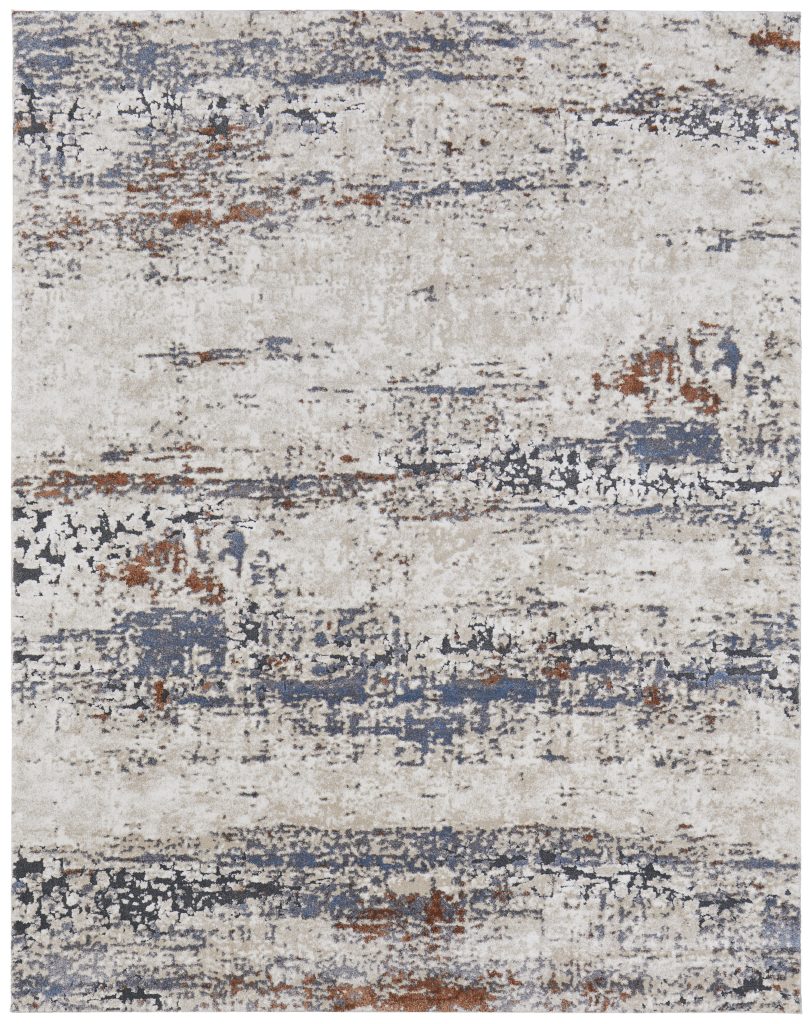 Gilmore Modern Abstract, Ivory/Blue/Gray