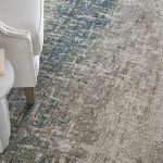 Richmond Modern Abstract, Ivory/Blue/Green