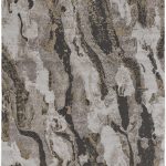 Vancouver Modern Abstract, Ivory/Brown/Taupe