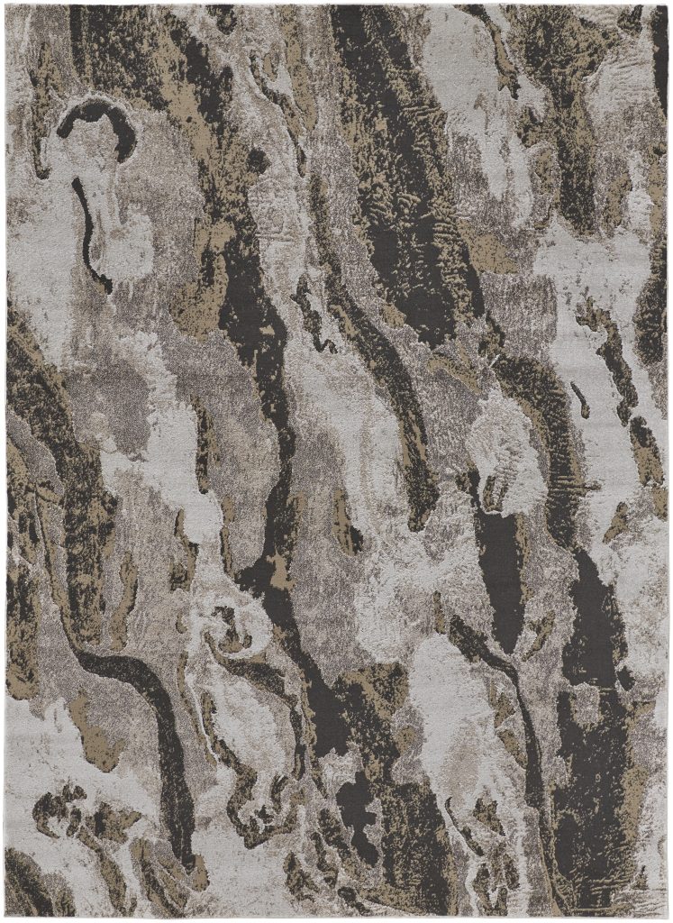 Vancouver Modern Abstract, Ivory/Brown/Taupe