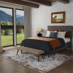 Melrose Transitional Ikat, Ivory/Red/Gray
