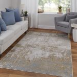 Aura Modern Abstract, Ivory/Brown/Gray