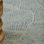 Winston Modern Floral & Botanical, Blue/Ivory