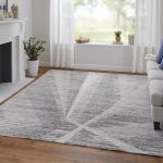 Brighton Modern Abstract, Ivory/Gray