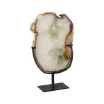 Agate Slab Sculpture on Stand