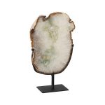 Agate Slab Sculpture on Stand