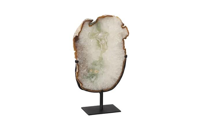 Agate Slab Sculpture on Stand