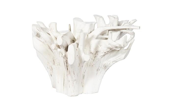 Teak Root Dining Table Base, Bleached