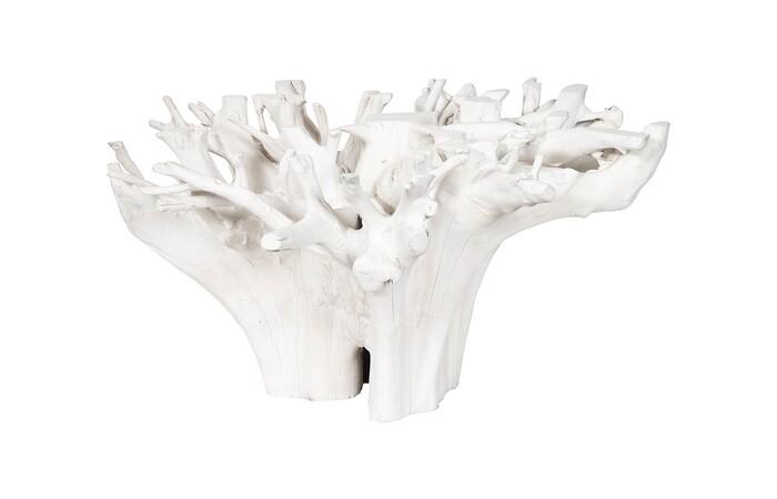 Teak Root Dining Table Base, Bleached