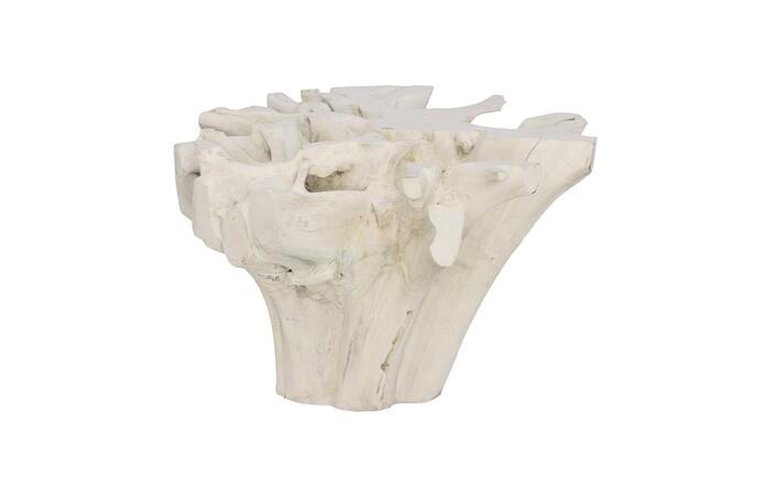 Teak Root Dining Table Base, Bleached