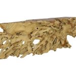 Teak Root Console Table, Bleached