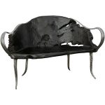 Graven Live Edge Bench, Black