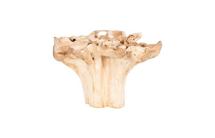 Teak Root Dining Table Base, Bleached