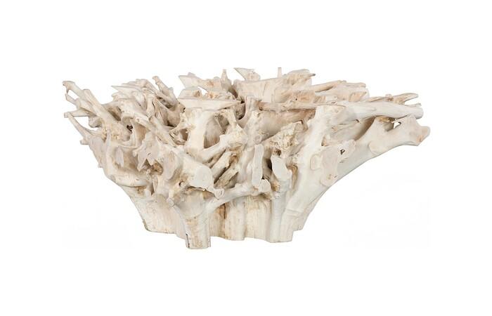 Teak Root Dining Table Base, Bleached
