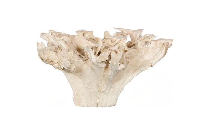 Teak Root Dining Table Base, Bleached, Round