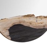 Petrified Slice Mirror, Copper Frame, Small