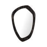 Morphic Petrified Mirror, Point, Black Frame