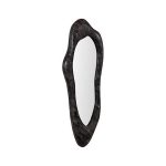 Morphic Petrified Mirror, Wave, Black Frame