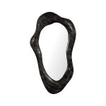 Morphic Petrified Mirror, Wave, Black Frame