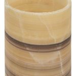 Onyx Lamp, Cylindrical, Zebra