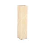 Onyx Lamp Pedestal, Square, Zebra White