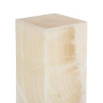 Onyx Lamp Pedestal, Square, Zebra White