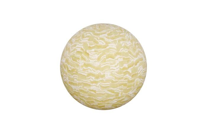 Onyx Lamp, Sphere, White