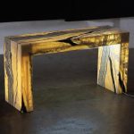 Onyx Console Table, Illuminated, Zebra