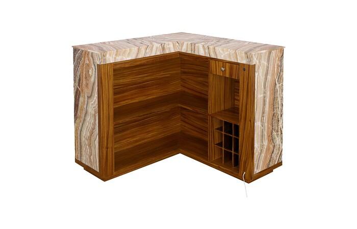 Onyx Bar Table, Illuminated