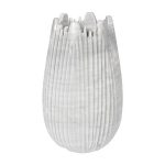 Marble Cocoon Vase, White, Large