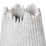 Marble Cocoon Vase, White, Large