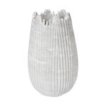 Marble Cocoon Vase, White, Large