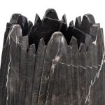Marble Cocoon Vase, Black, Small