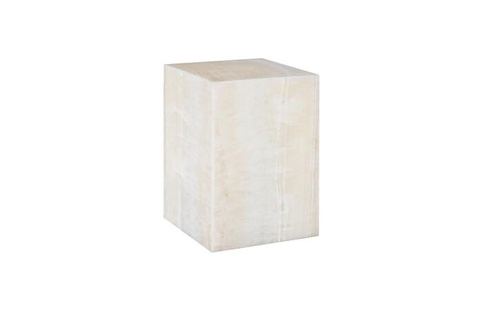 Onyx Lamp Cube, White