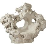 Colossal Cast Stone Sculpture with Seat, Roman Stone
