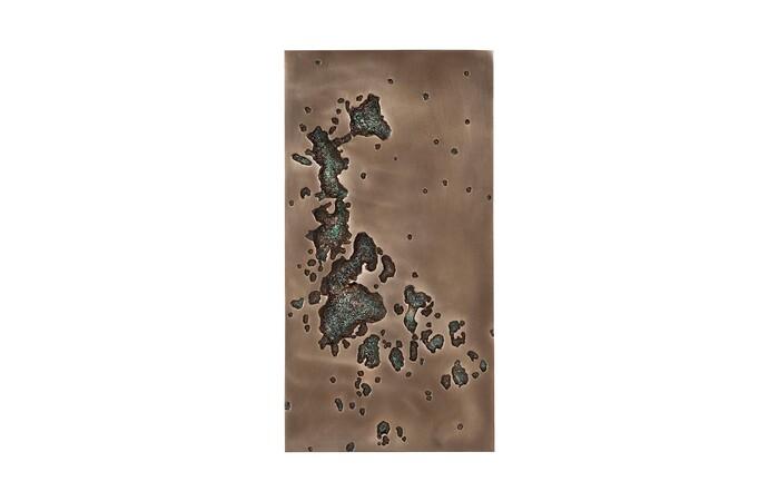Splotch Wall Art, Rectangle, Bronze Finish