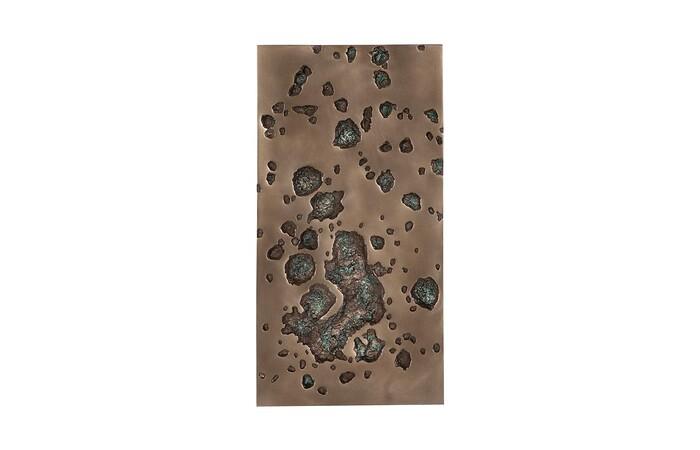 Splotch Wall Art, Rectangle, Bronze Finish