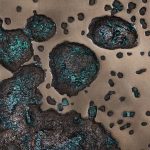 Splotch Wall Art, Square, Bronze Finish