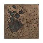 Splotch Wall Art, Square, Bronze Finish