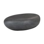 River Stone Coffee Table, Charcoal Stone, Small