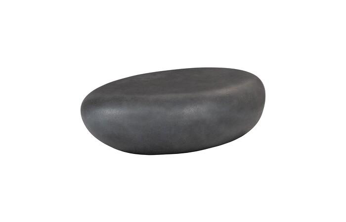 River Stone Coffee Table, Charcoal Stone, Small
