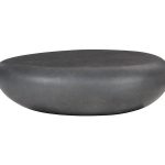 River Stone Coffee Table, Charcoal Stone, Large