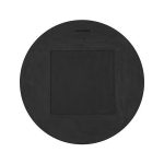 Circular Cracked Mirror, Black & Gold