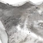 Cast Onyx Wall Bowl, Silver, LG