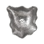 Cast Onyx Wall Bowl, Silver, LG