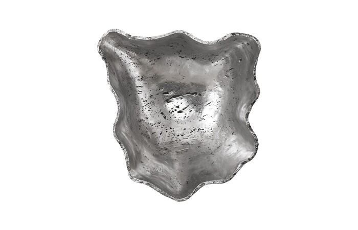 Cast Onyx Wall Bowl, Silver, LG